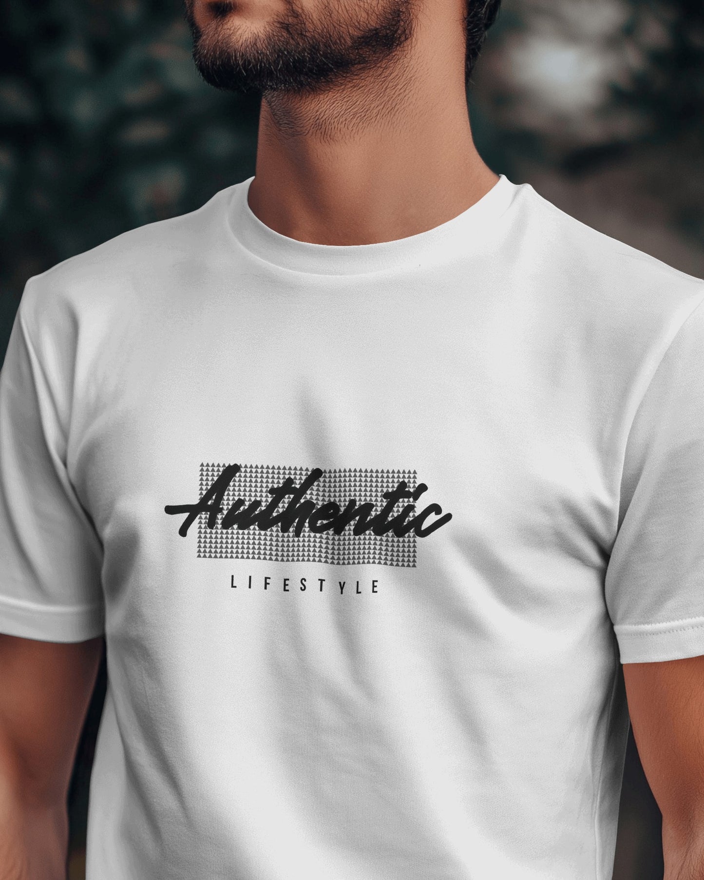 Authentic Lifestyle White Regular T-Shirt