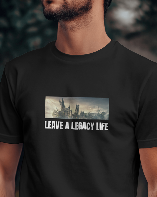 Leave A Legacy Life Black Regular T-Shirt