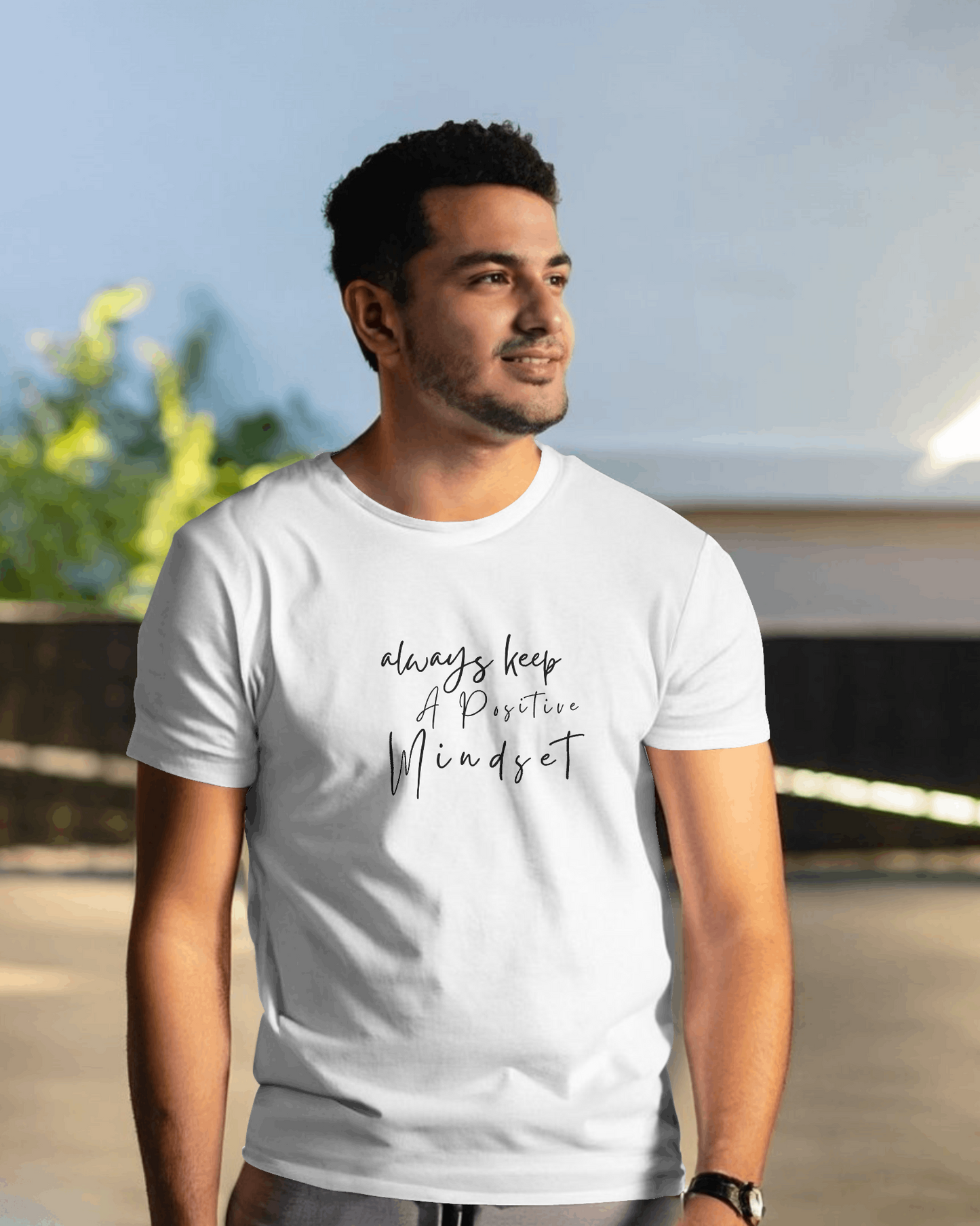 Mindset White Regular T-Shirt